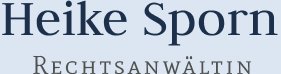 Logo von Rechtsanwältin Mag. Heike Sporn
